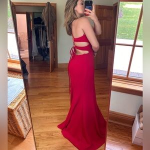 Full Length Red Dress